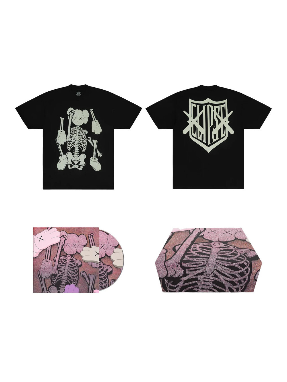 CLIPSE KAWS X Clipse LGSEO Tee Box Set 2 T-Shirt XL & CD